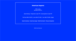 Desktop Screenshot of americanimportsautoparts.com